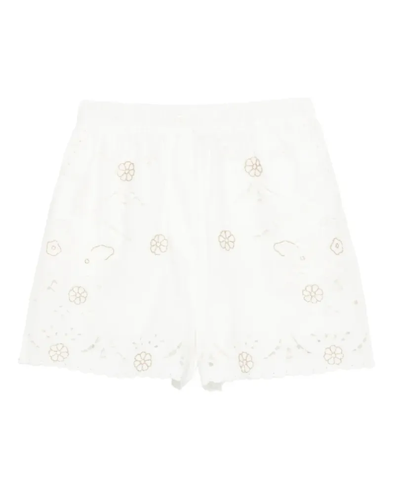 forte_forte broderie-anglaise shorts - Weiß Weiß