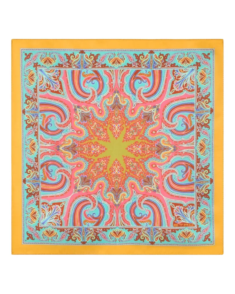 Etro Einstecktuch aus Seide - Orange Orange