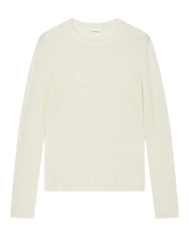 Closed Pullover mit Lochstrickmuster - Nude Nude