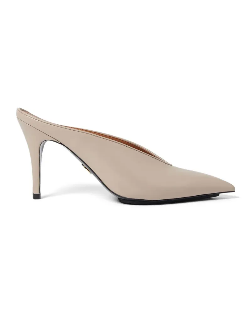 Stella McCartney pointed-toe V-cut mules - Nude Nude