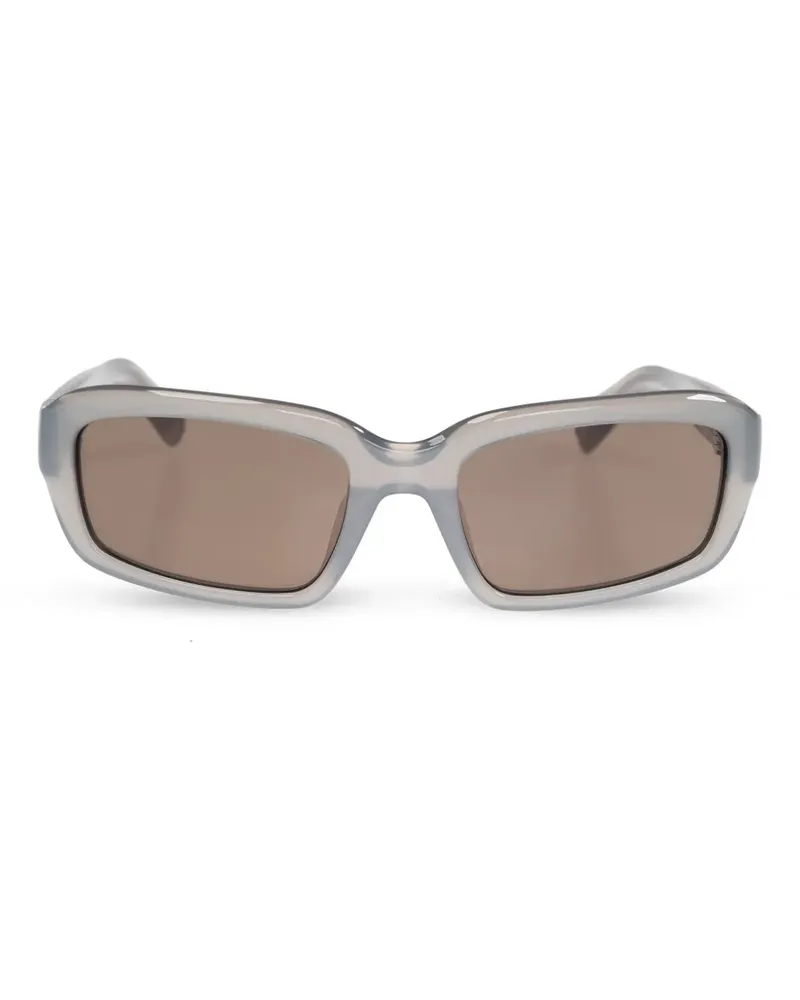 Jacquemus Sonnenbrille mit eckigem Gestell - Grau Grau