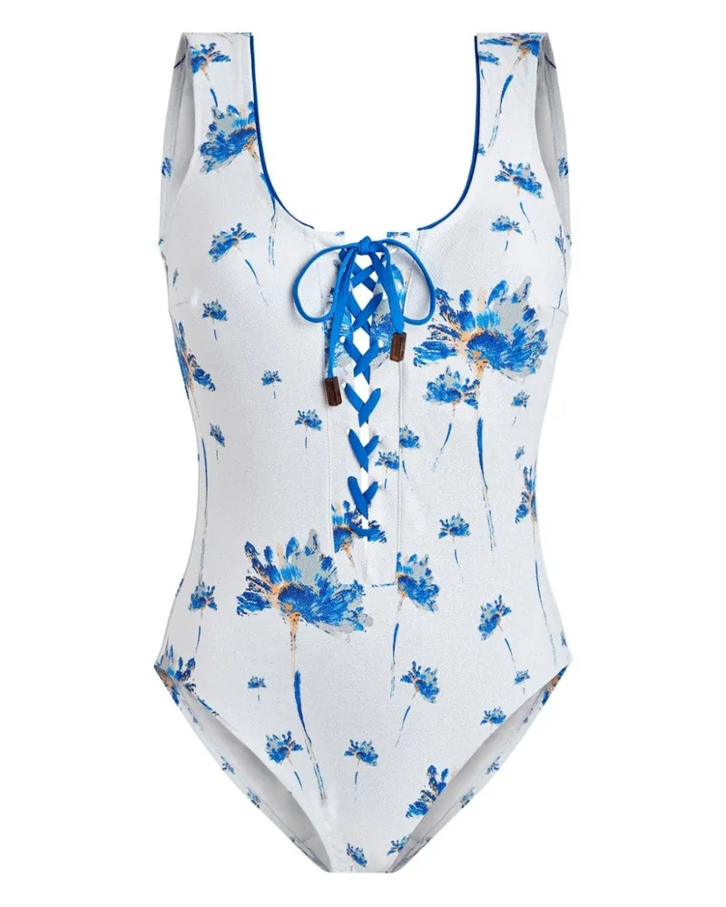 Vilebrequin Herbier Badeanzug - Weiß Weiß