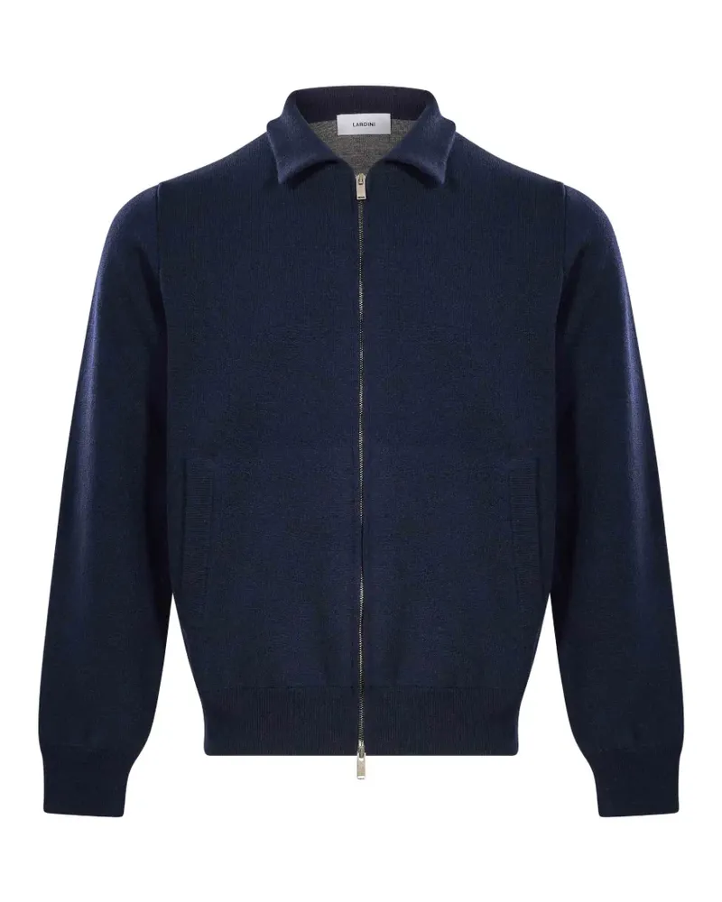 LARDINI Cardigan mit Reißverschluss - Blau Blau