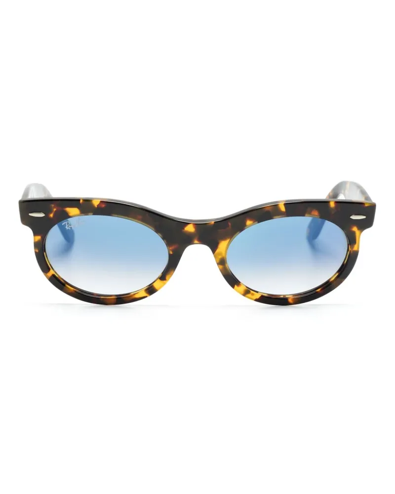 Ray Ban Wayfarer Sonnenbrille mit ovalem Gestell - Braun Braun