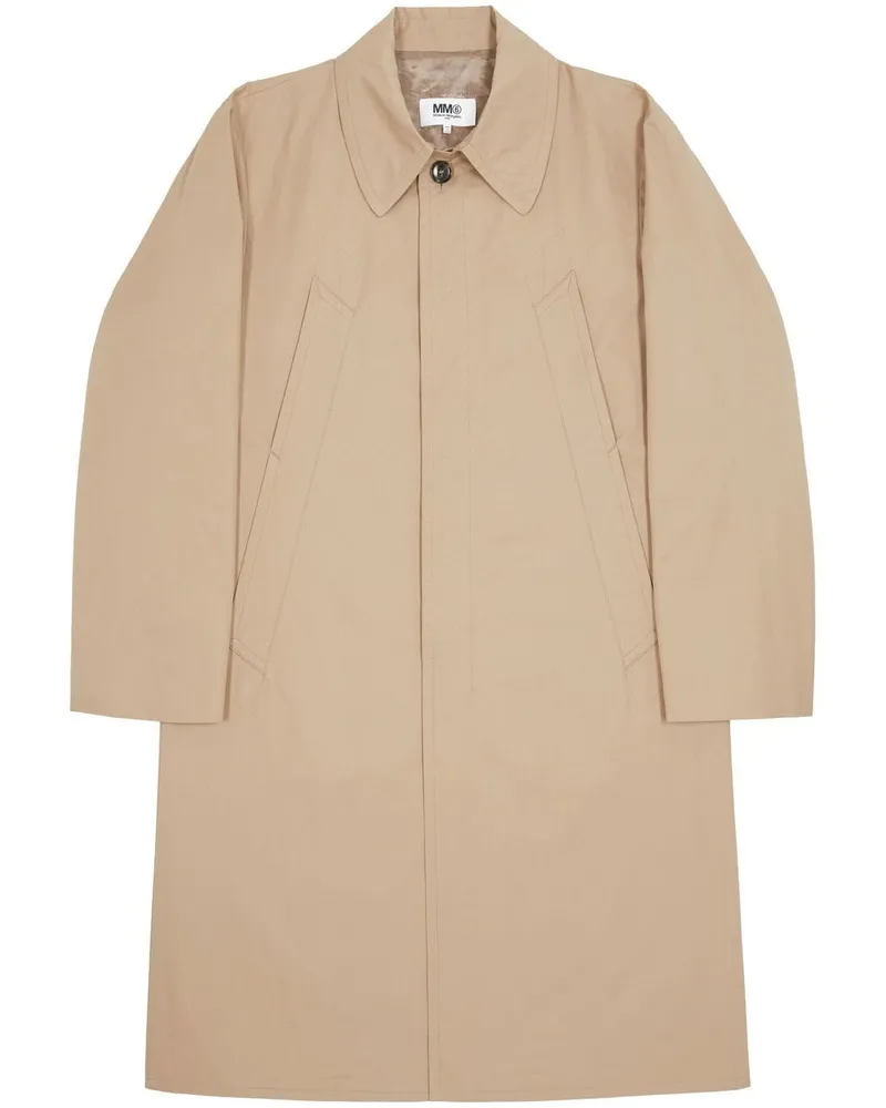 Maison Margiela Einreihiger Trenchcoat - Nude Nude