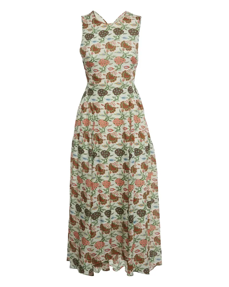 Tory Burch floral-print maxi dress - Weiß Weiß