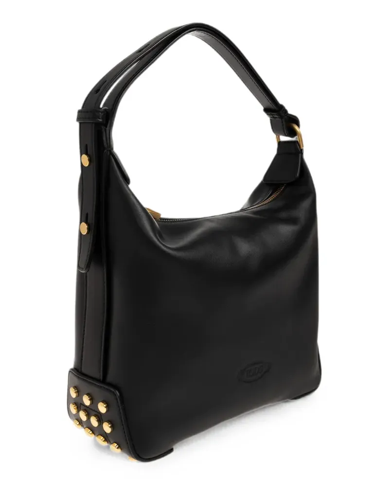 TOD'S mini stud-embellished leather tote bag - Schwarz Schwarz