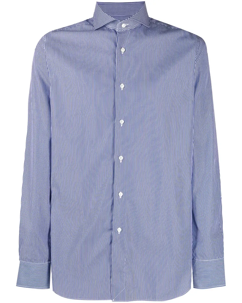XACUS Hemd mit Nadelstreifen - Blau Blau