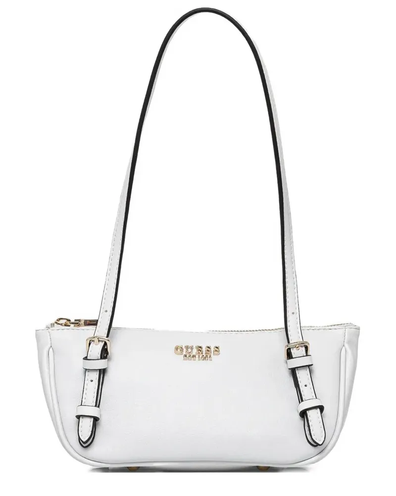 Guess Schultertasche mit Logo - Weiß Weiß
