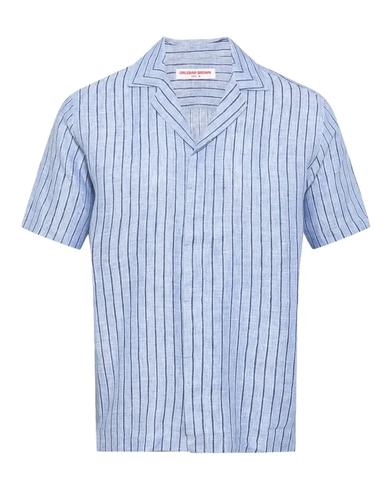 Orlebar Brown Maitan striped shirt - Blau Blau