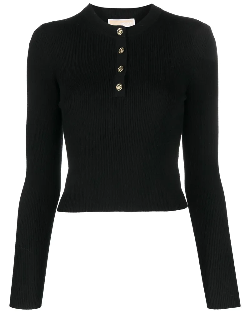Michael Kors Bluse mit Knöpfen - Schwarz Schwarz