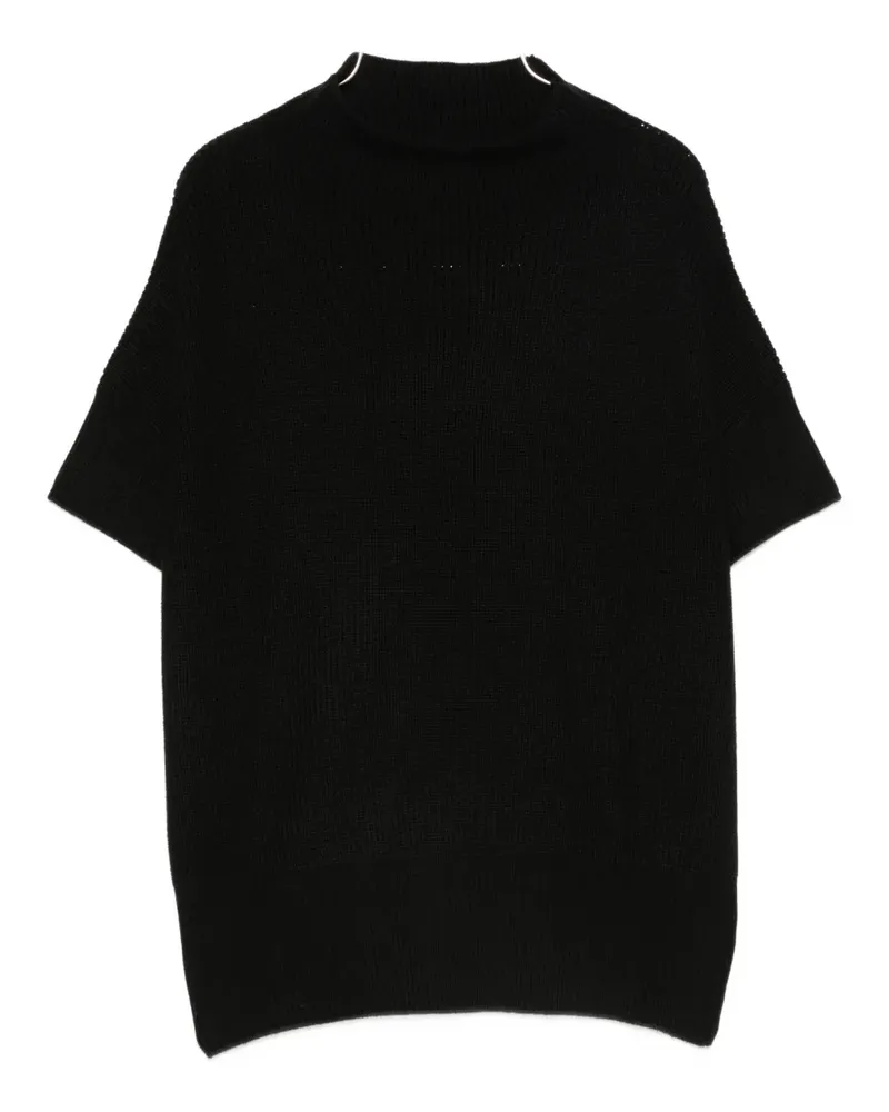 Patrizia Pepe Essential Strickoberteil - Schwarz Schwarz