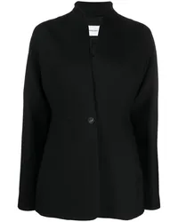 Ferragamo Blazer ohne Kragen Schwarz