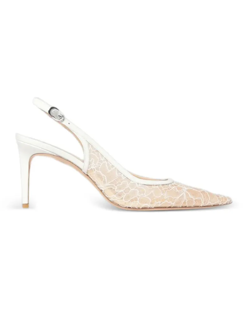 Stuart Weitzman Stuart Power slingback pumps - Weiß Weiß