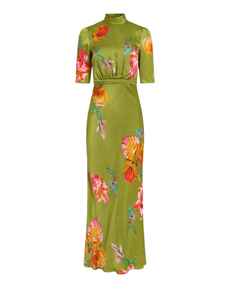 Saloni maxi Adele-B floral-print dress - Grün Grün