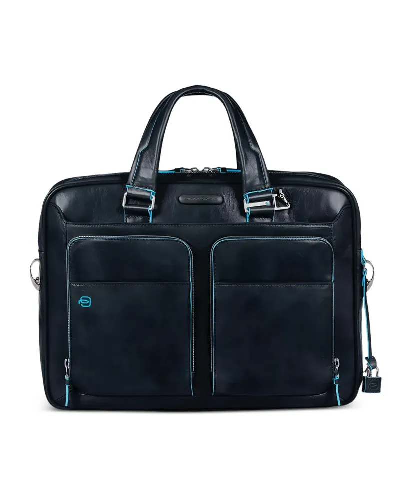 Piquadro top handle laptop bag - Blau Blau