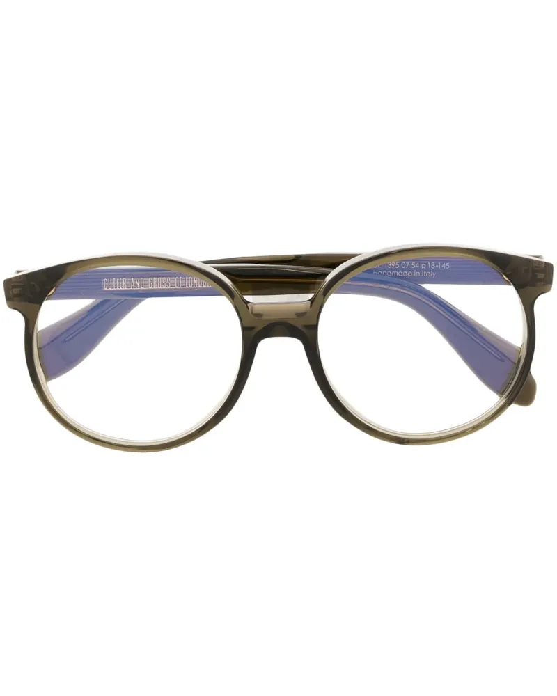 Cutler and Gross Runde Brille mit scheinend Design - Grün Grün