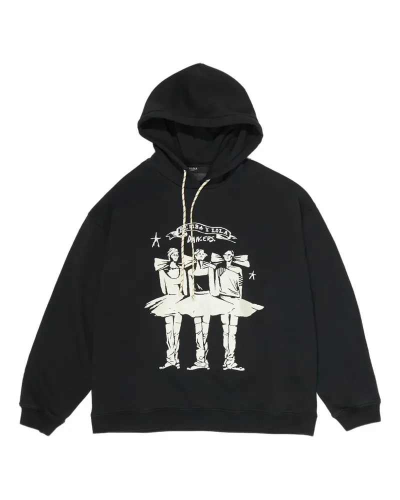 BIMBA Y LOLA Hoodie mit grafischem Print - Schwarz Schwarz