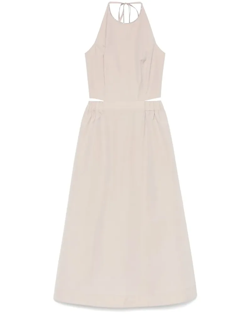Peserico Maxikleid aus Popeline - Nude Nude