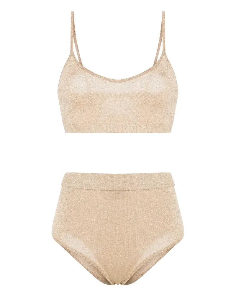 Federica Tosi Loungewear-Set mit Lurex - Gold Gold