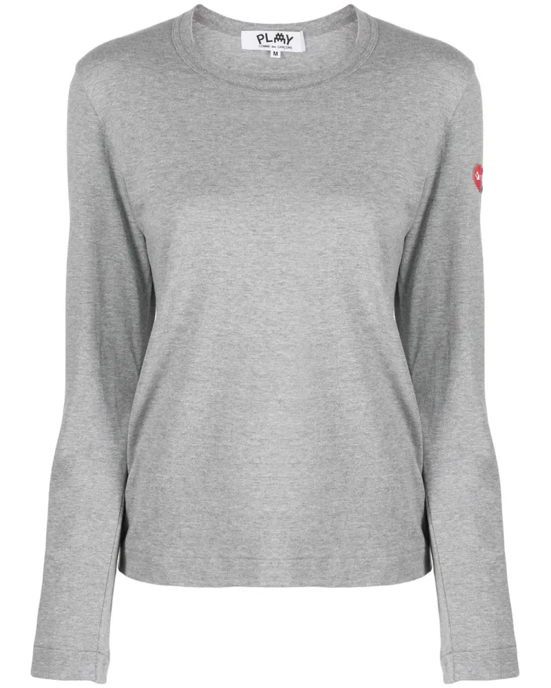 Comme des Garçons x The Artist Invader T-Shirt mit Pixel-Applikation - Grau Grau