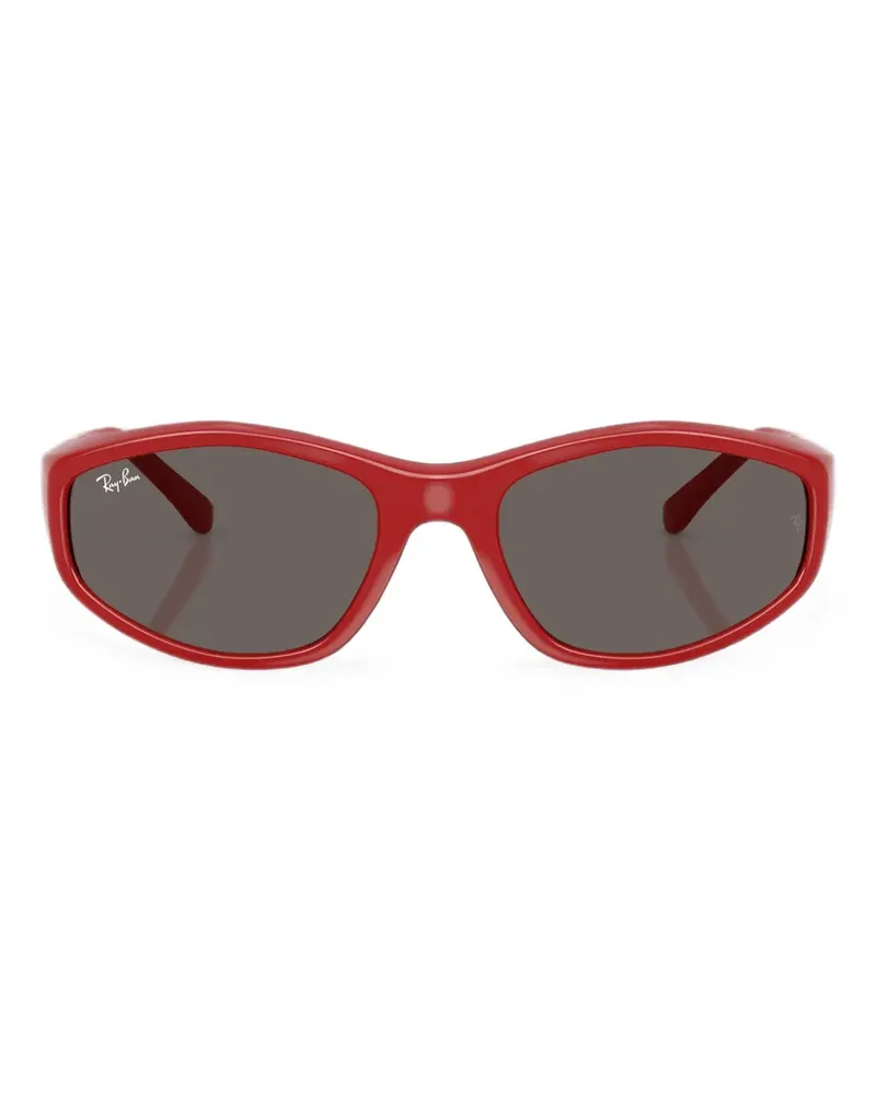 Ray Ban Sonnenbrille mit eckigem Gestell - Rot Rot