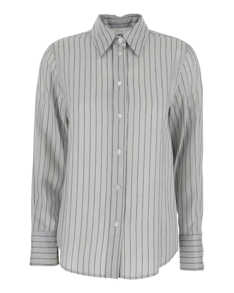 TELA striped shirt - Grau Grau