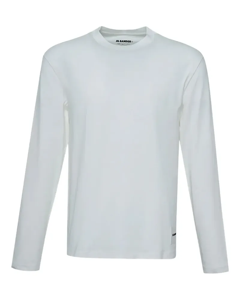 Jil Sander T-Shirts mit Logo-Patch (3er-Set) - Weiß Weiß