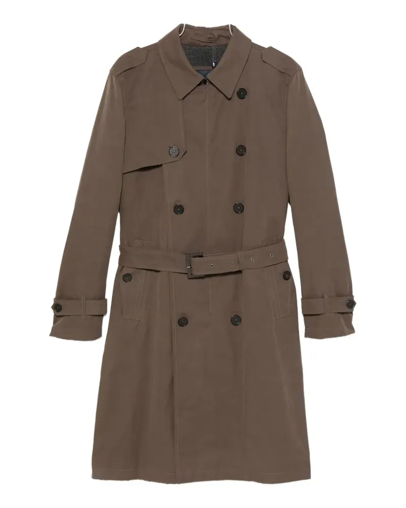 Herno double-breasted belted coat - Braun Braun