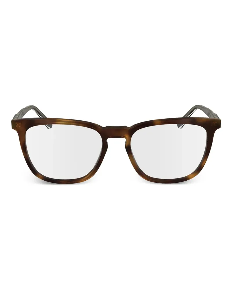 Calvin Klein Eckige Brille aus Acetat - Braun Braun