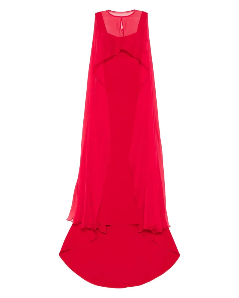 ATU Body Couture Maxikleid mit abnehmbarem Cape - Rot Rot
