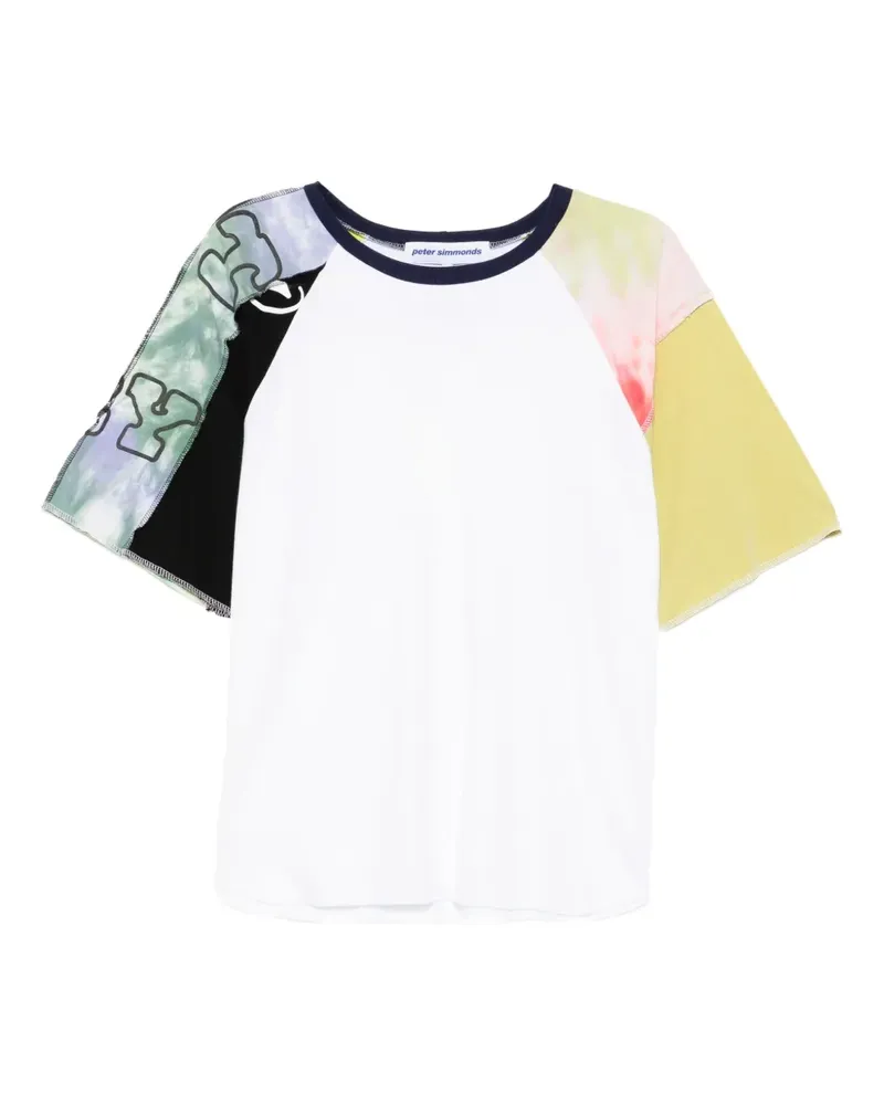 Stain Shade x Stussy T-Shirt mit Batikmuster - Weiß Weiß