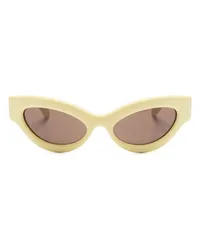 Nanushka Trysta Cat-Eye-Sonnenbrille Gelb