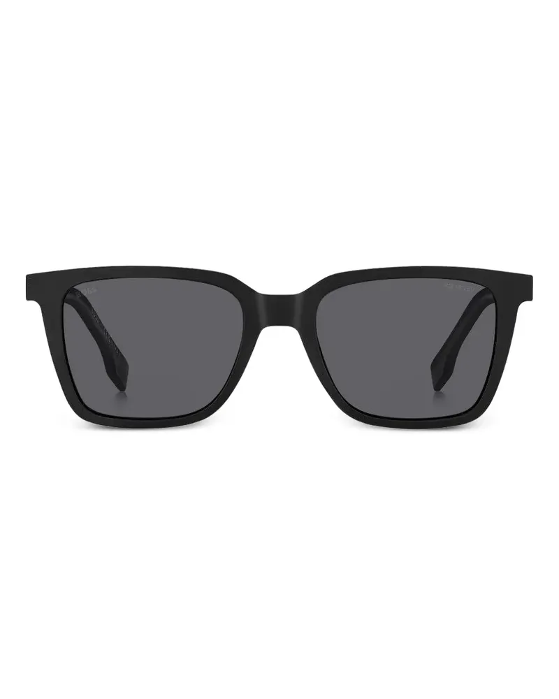 HUGO BOSS Sonnenbrille mit eckigem Gestell - Schwarz Schwarz