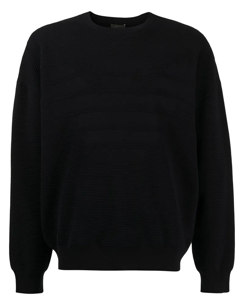 Emporio Armani Pullover mit Adler - Schwarz Schwarz
