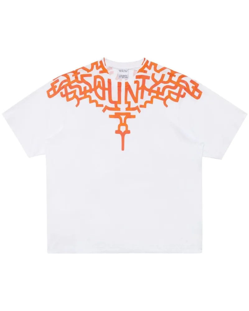 Marcelo Burlon | County of Milan T-Shirt mit Graffiti Wings-Print Weiß