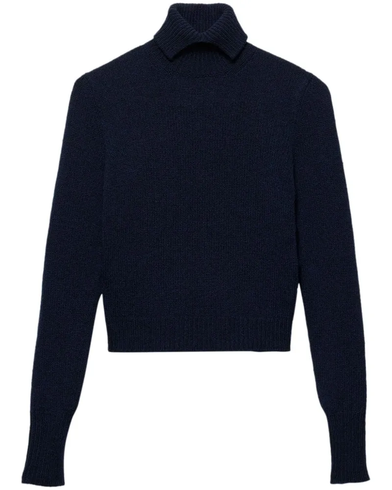 Prada Rollkragenpullover aus Kaschmir - Blau Blau