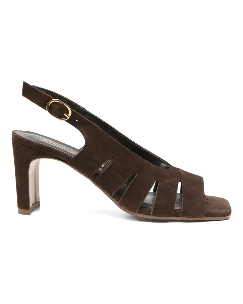 Bianca Di cutout-detail slingback sandals - Braun Braun