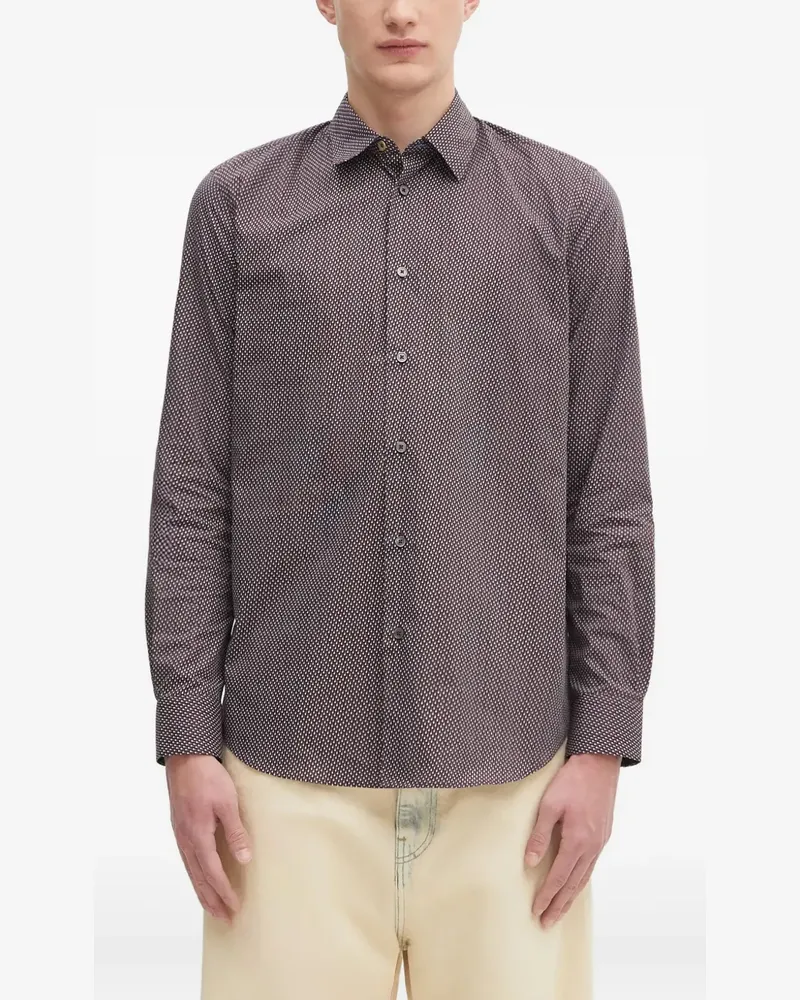 Paul Smith Hemd mit geometrischem Print - Braun Braun