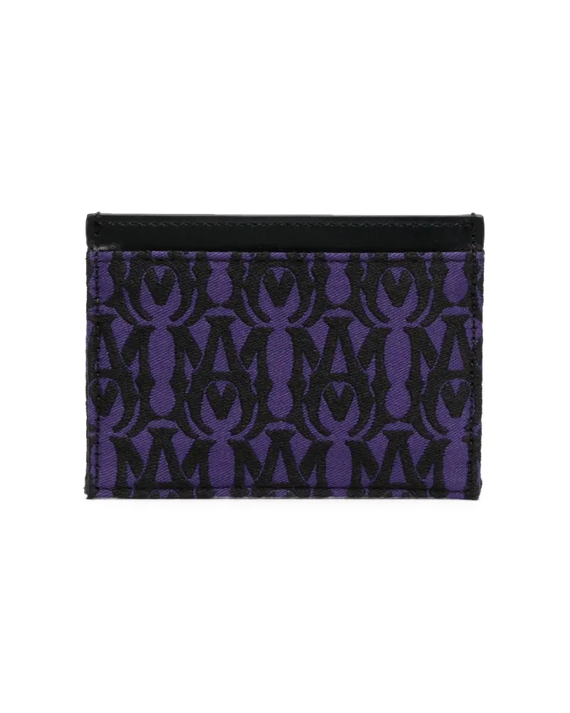Amiri Kartenetui mit Monogramm-Print - Violett Violett