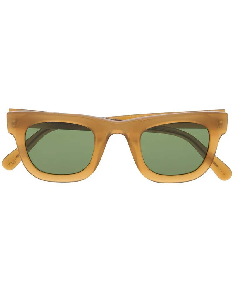 MOSCOT Sonnenbrille mit eckigem Gestell - Braun Braun