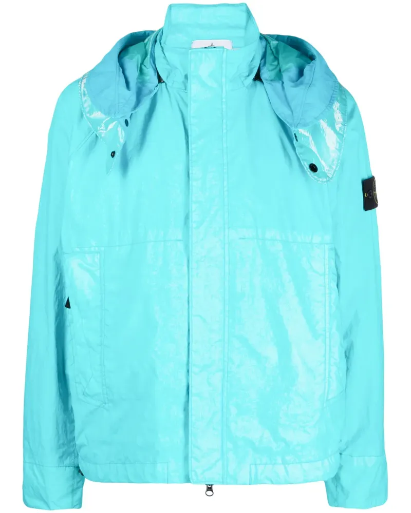 Stone Island Leichte Kapuzenjacke - Blau Blau