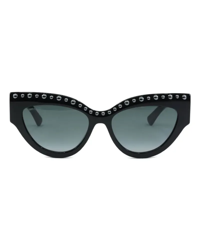Jimmy Choo Cat-Eye-Sonnenbrille mit Nieten - Schwarz Schwarz