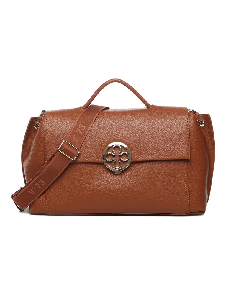 V°73 Federica Tote Bag mit abnehmbarem Riemen - Braun Braun