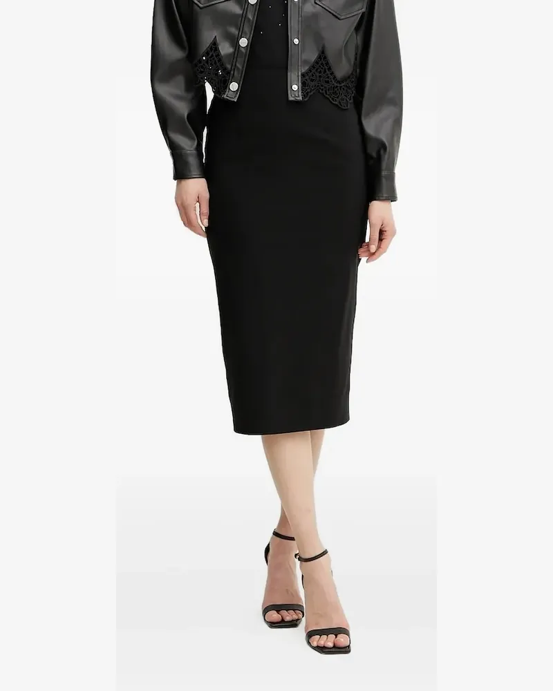 Guess Midirock mit Raffungen - Schwarz Schwarz