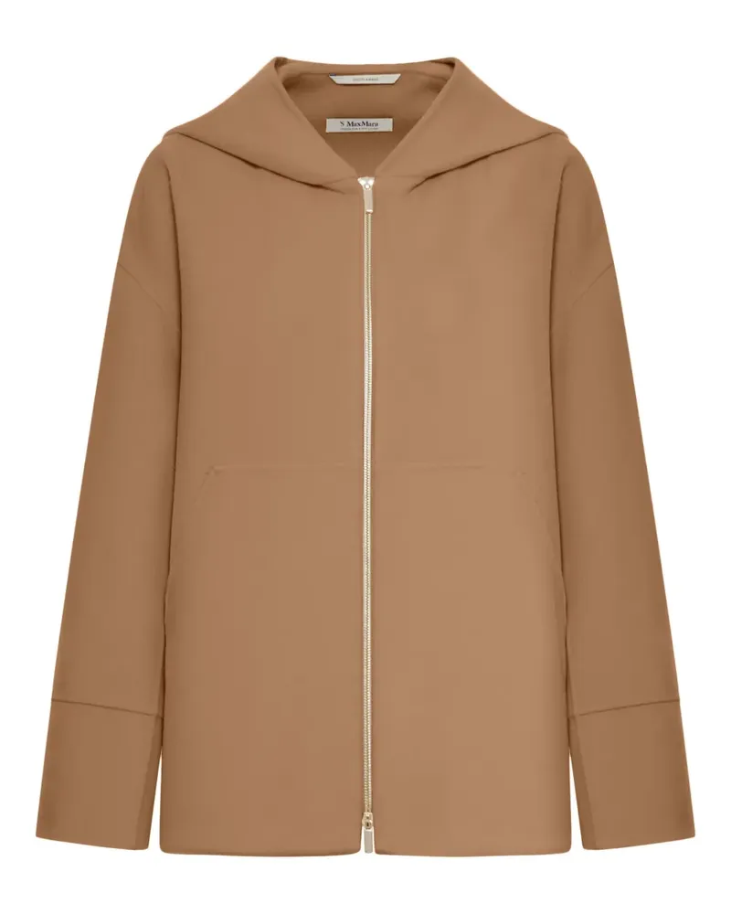 Max Mara Kapuzenjacke mit Reißverschluss - Nude Nude