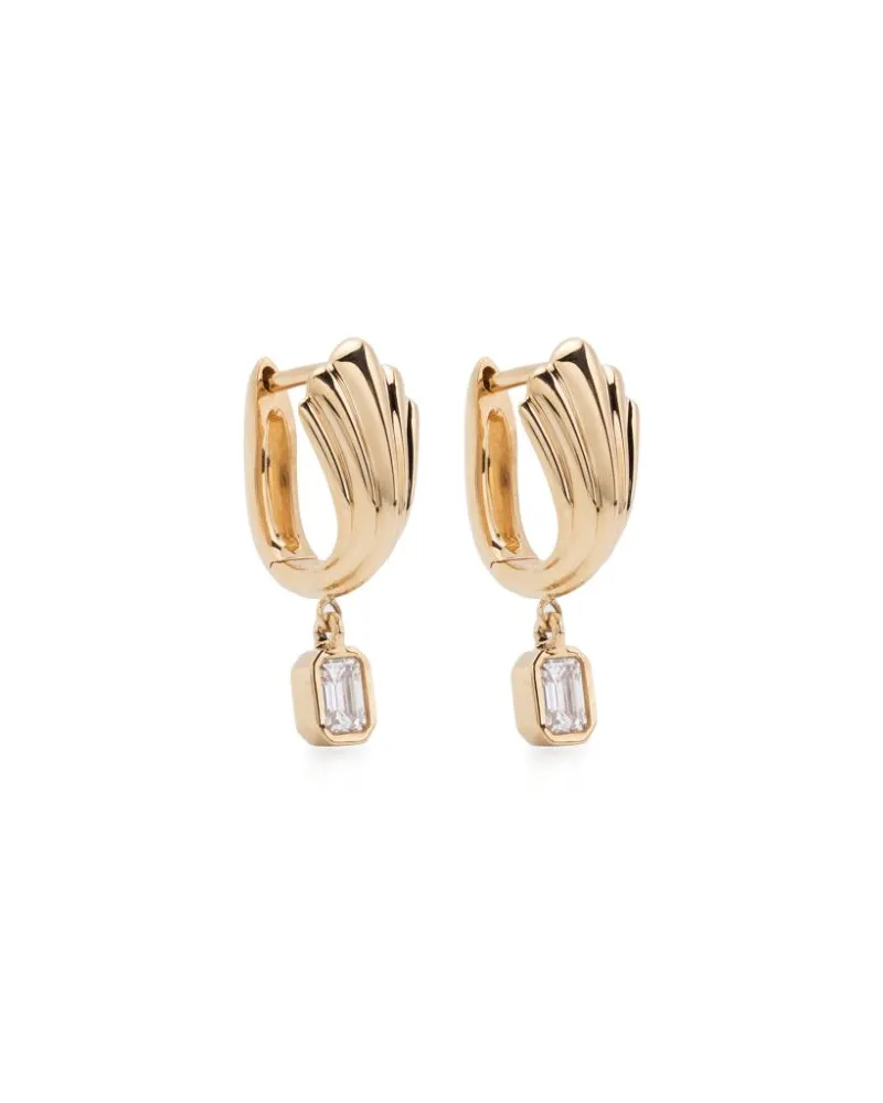Lizzie Mandler 18kt Gelbgoldcreolen mit Diamanten Gold