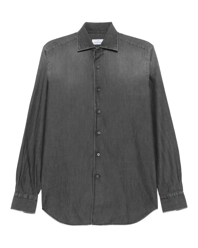 Alessandro Gherardi denim-effect long-sleeve shirt - Grau Grau