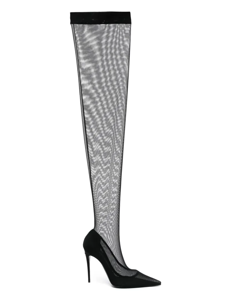 Dolce & Gabbana Kim Stiefel 105mm - Schwarz Schwarz