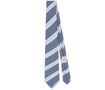 Gestreifte Krawatte mit Seidenanteil